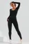Black Solid Skinny Fit Jumpsuit