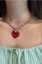 Red Elegance Statement Necklace