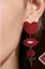 Red Funky Statement Earrings