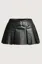 Black Pleated Tennis Mini Skirt
