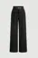 Black High Rise Wide-Leg Pants