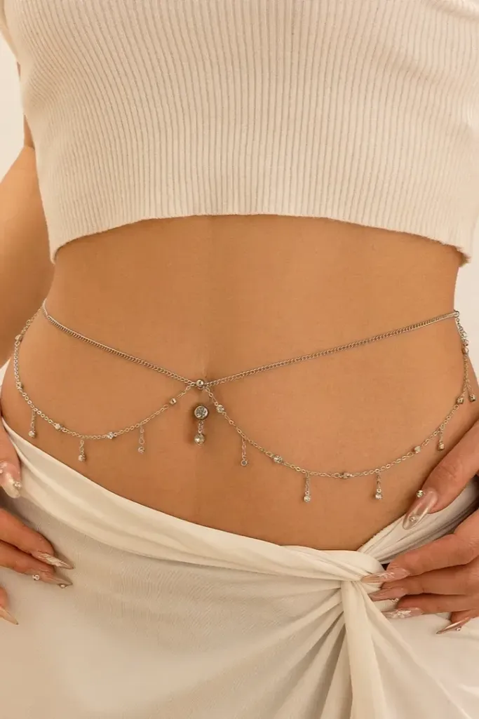 Silver Elegance Waist Chain - Image 1