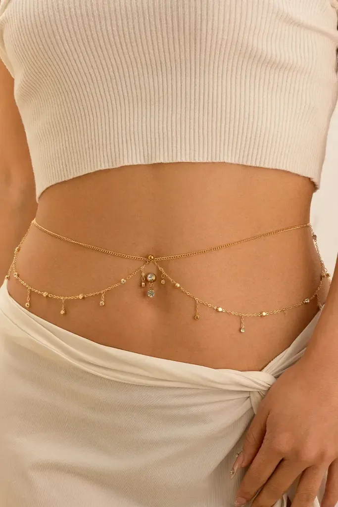 Golden Elegance Waist Chain - Image 1
