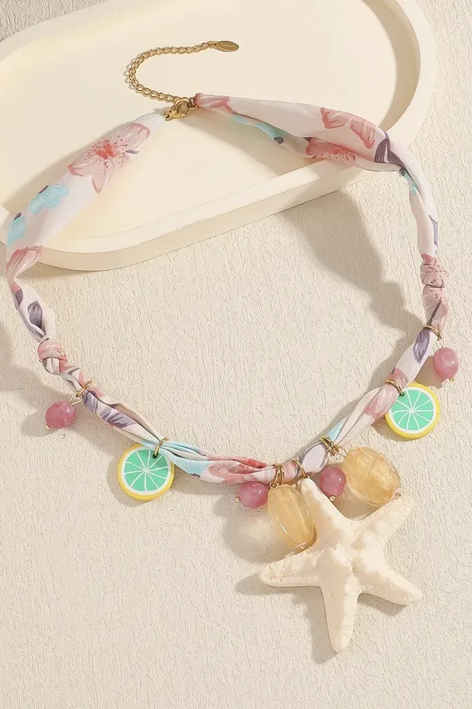 Light Pink Beachy Choker Necklace - Image 1
