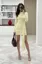 Cream Ruched Bodycon Mini Dress
