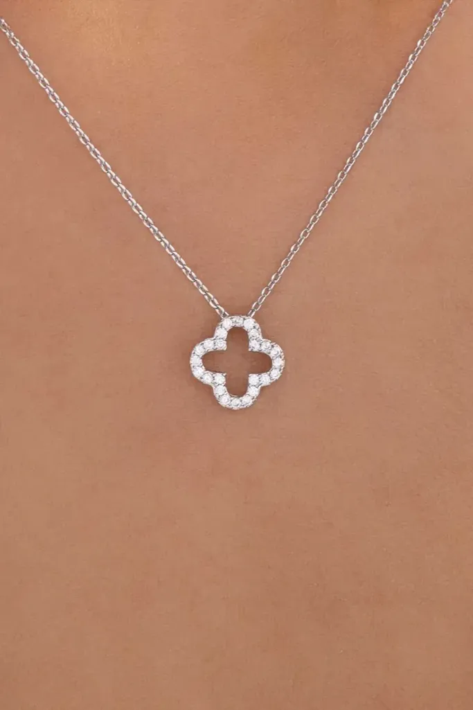 Silver Dainty Pendant Necklace - Image 1