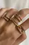 Golden Set Of 4 Elegant Rings