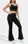Black Solid High Rise Bootcut Trousers