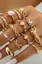 Golden Set Of 15 Statement Rings