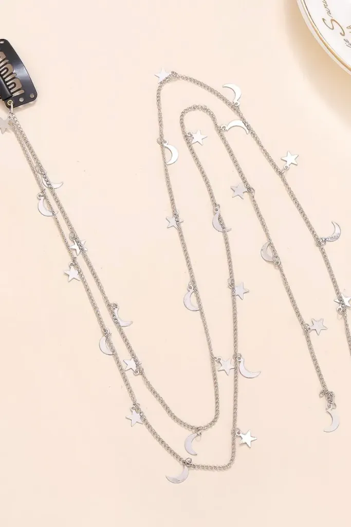 Silver Galaxy Statement Head Chain - Image 1