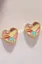 Multicolour Heart Chic Stud Earrings