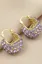 Lavender Amethyst Rhinestone Earrings