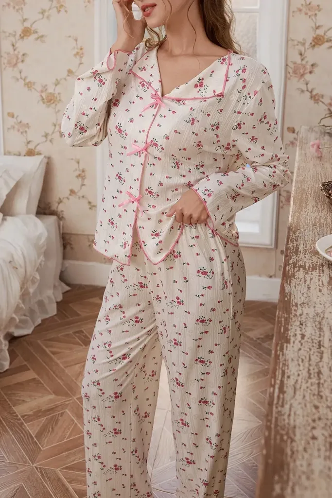 Light Pink Floral Co-Ord Set - Image 1