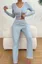 Light Blue Crop Co-Ord Set