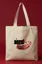 White Graphic Print Tote Bag