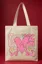 White Graphic Print Tote Bag