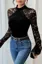 Black Lace High Neck Bodysuit