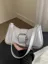 Silver Solid Buckle Shoulder Bag