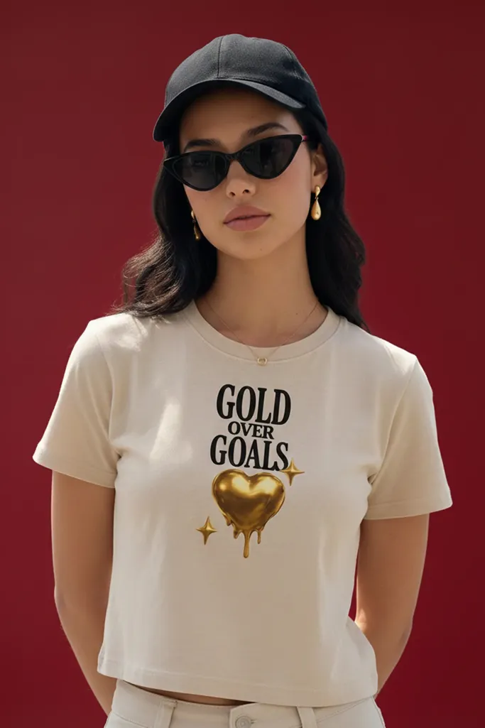 White Graphic Print Crew Neck T-Shirt - Image 1
