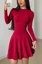 Red Ruched Tiered Mini Dress
