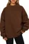 Dark Brown Mock Neck Sweatshirt