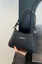 Black Pu Solid Shoulder Bag