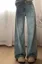 Blue Mid-Rise Wide Leg Jeans