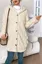 Cream Hooded Button Down Cardigan