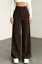 Dark Brown High Rise Trousers