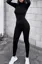 Black Solid High Rise Jumpsuit