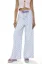 Purple Bow Printed Mid Rise Pants