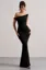 Black One Shoulder Maxi Dress