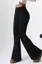Black High Rise Bootcut Trousers