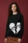 Black Graphic Print Sweatshirt