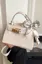 White Solid Pu Satchel Bag
