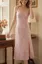 Mauve Floral Slit Midi Dress