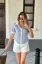 Blue Striped Button Down Shirt