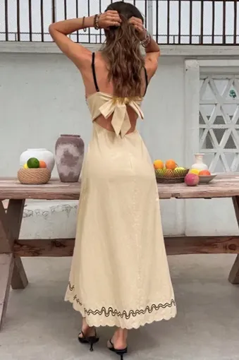 beige embroidered maxi dress Beige Floral Embroidered Maxi Dress – PinkBlush