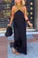 Black Halter Neck A-Line Maxi Dress