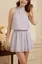Lavender Solid One Shoulder Mini Dress