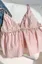 Light Pink Embroidered V-Neck Top