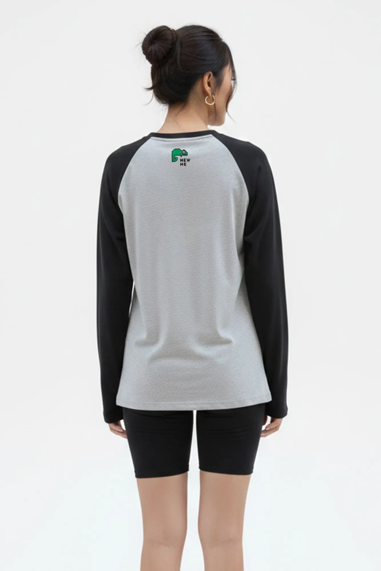 Graphic Printed Contrast Sleeves Tshirt - Image 4