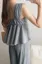 Grey Textured Semi-Sweetheart Co-Ord Set