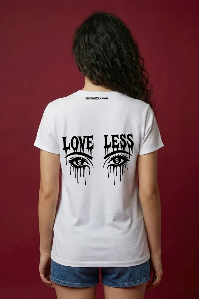 White Graphic Print Crew Neck T-Shirt - Image 1