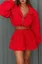 Red Solid Crop Co-Ord Set