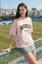 Pink Graphic Crew Neck T-Shirt