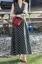 Dark Blue Plaid Maxi Dress