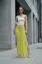 Light Green Mid Rise Draped Maxi Skirt