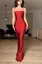Red Bodycon Cutout Maxi Dress