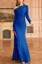 Dark Blue One-Shoulder Mermaid Maxi Dress